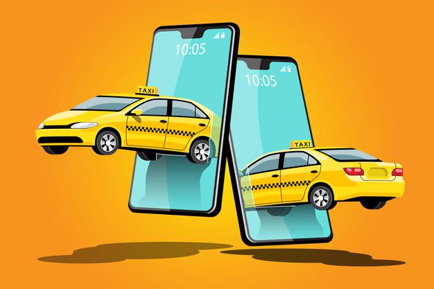 delivery-taxi-online-car-sharing-with-cartoon-character-smartphone-smart-city-transportation-concept-illustration_1150-39661